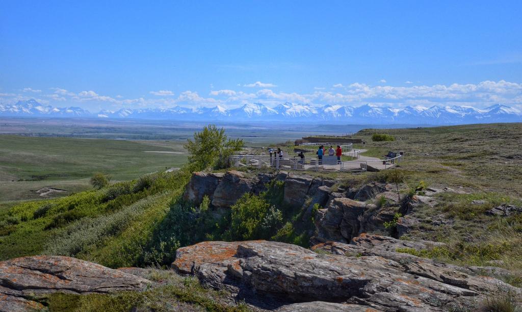 View of The Jump Viewpoint looking southwest to Rockies